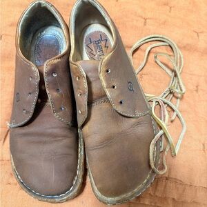 Born Men's Tan Leather Oxfords